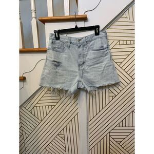 Madewell The Dad Jean Shorts Buttonfly Womens